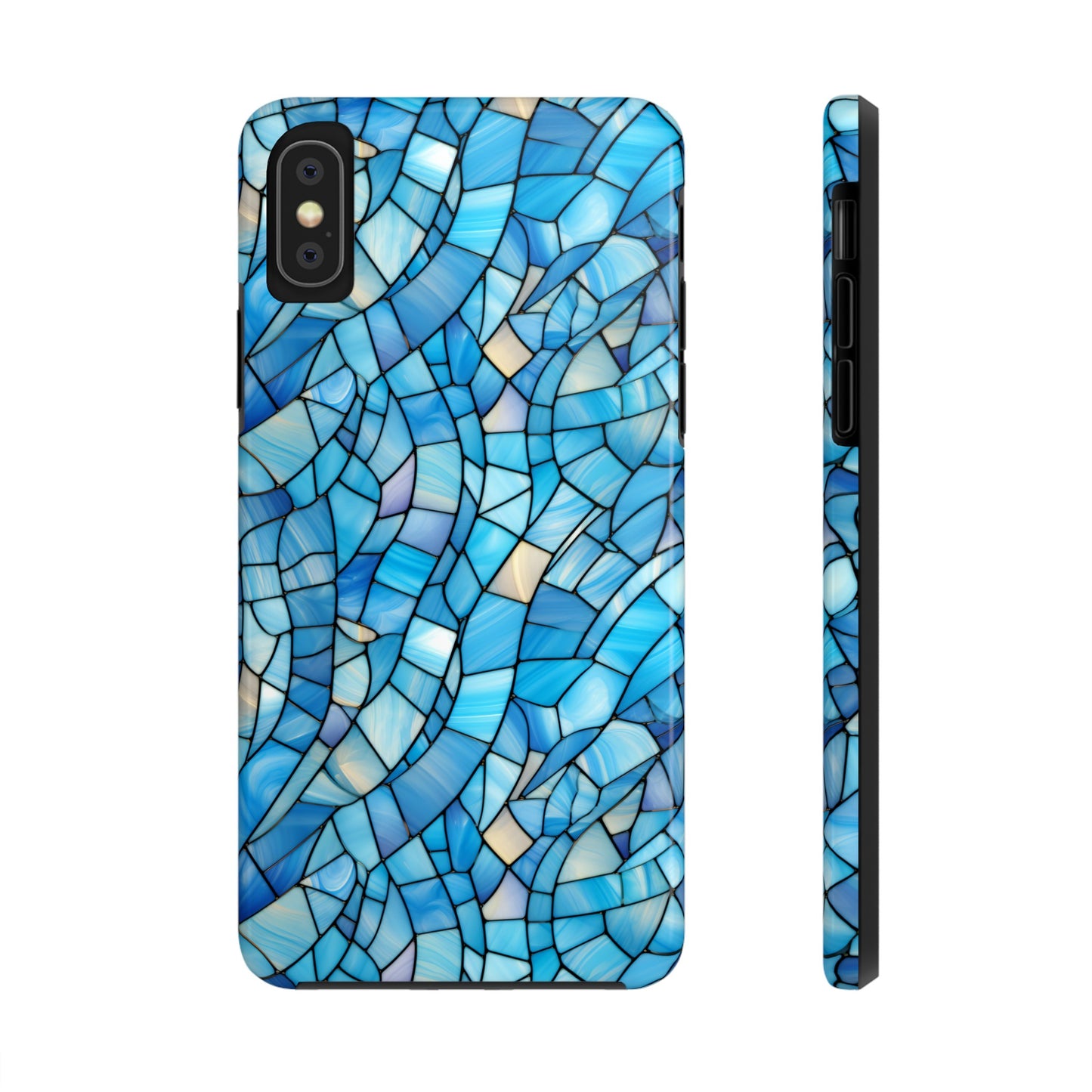 Blue Stained Glass Phone Case