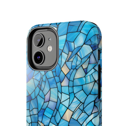 Blue Stained Glass Phone Case