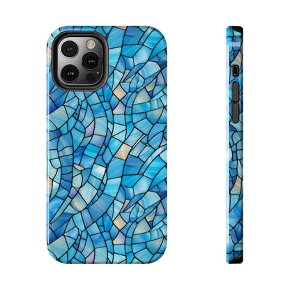 Blue Stained Glass Phone Case