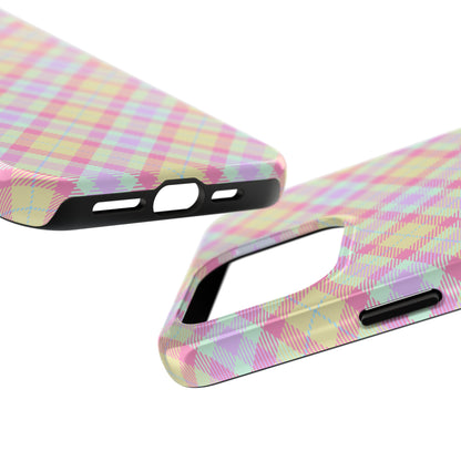 Pastel Yellow Plaid Phone Case