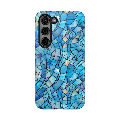 Blue Stained Glass Phone Case