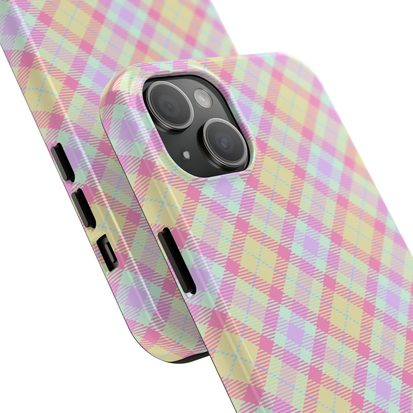 Pastel Yellow Plaid Phone Case