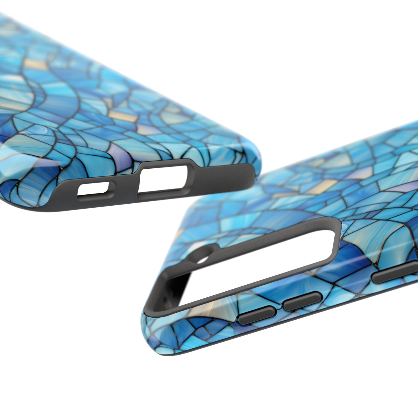 Blue Stained Glass Phone Case