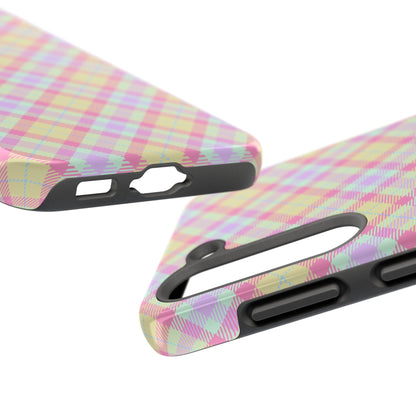 Pastel Yellow Plaid Phone Case