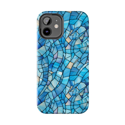 Blue Stained Glass Phone Case