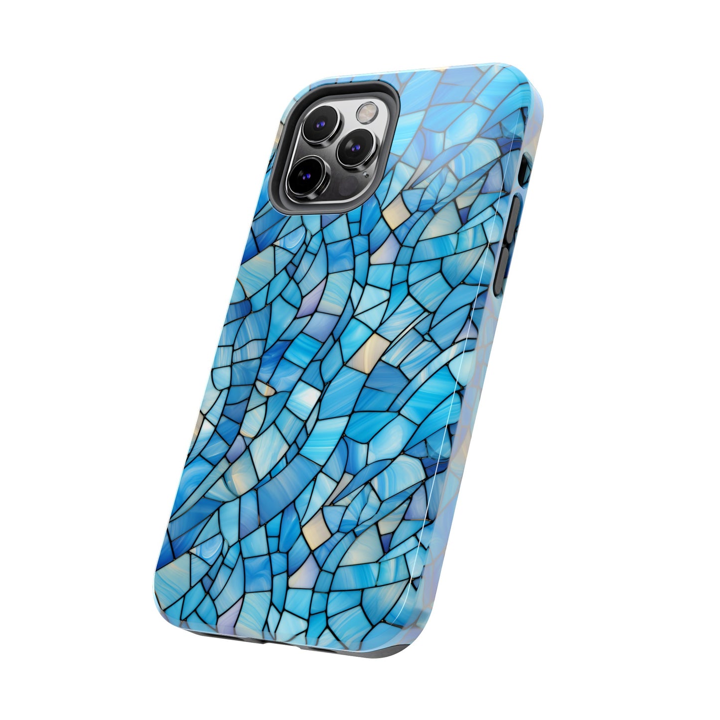 Blue Stained Glass Phone Case