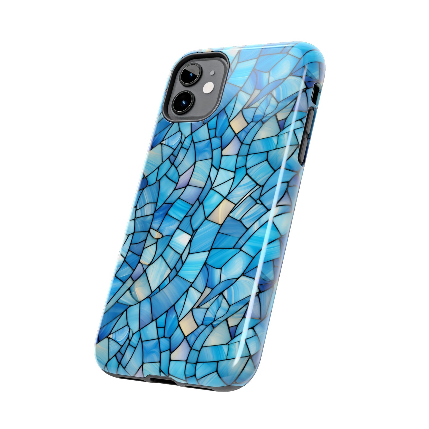 Blue Stained Glass Phone Case