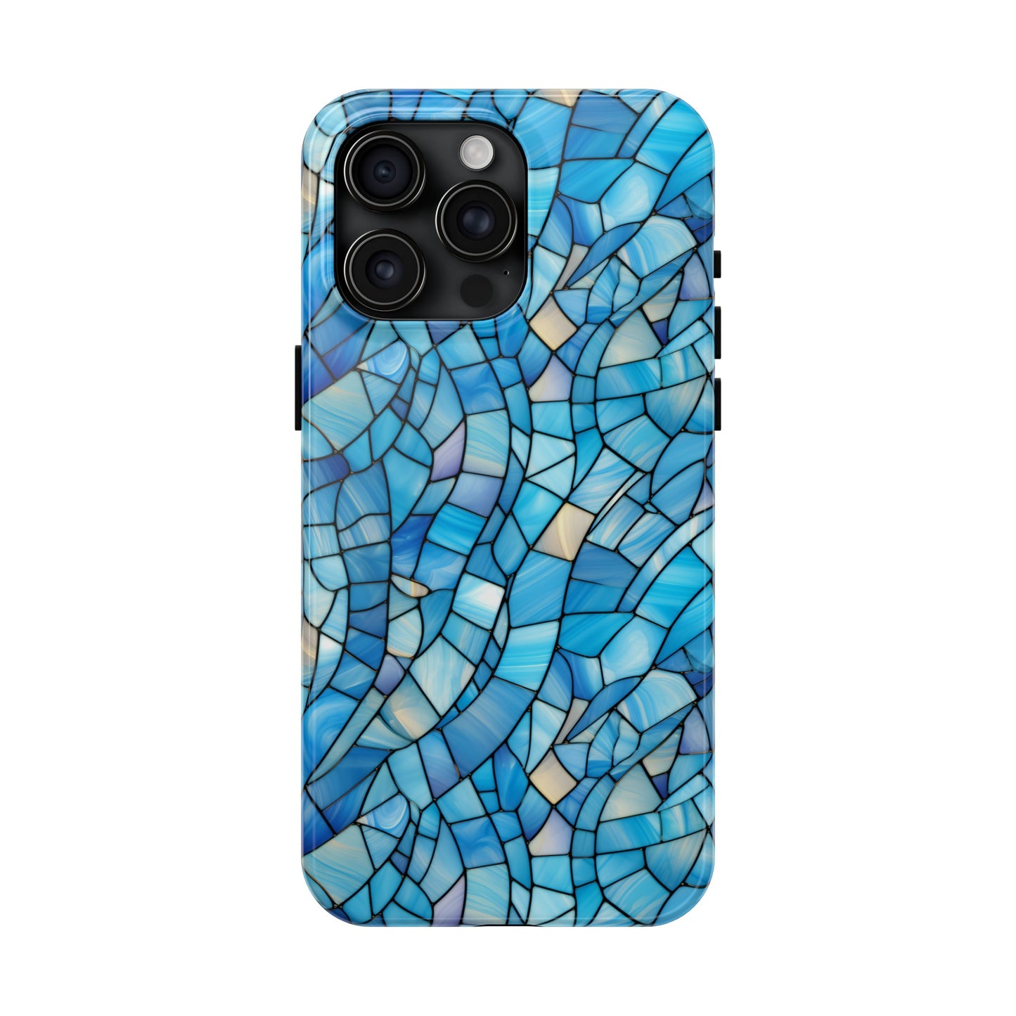 Blue Stained Glass Phone Case