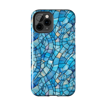 Blue Stained Glass Phone Case