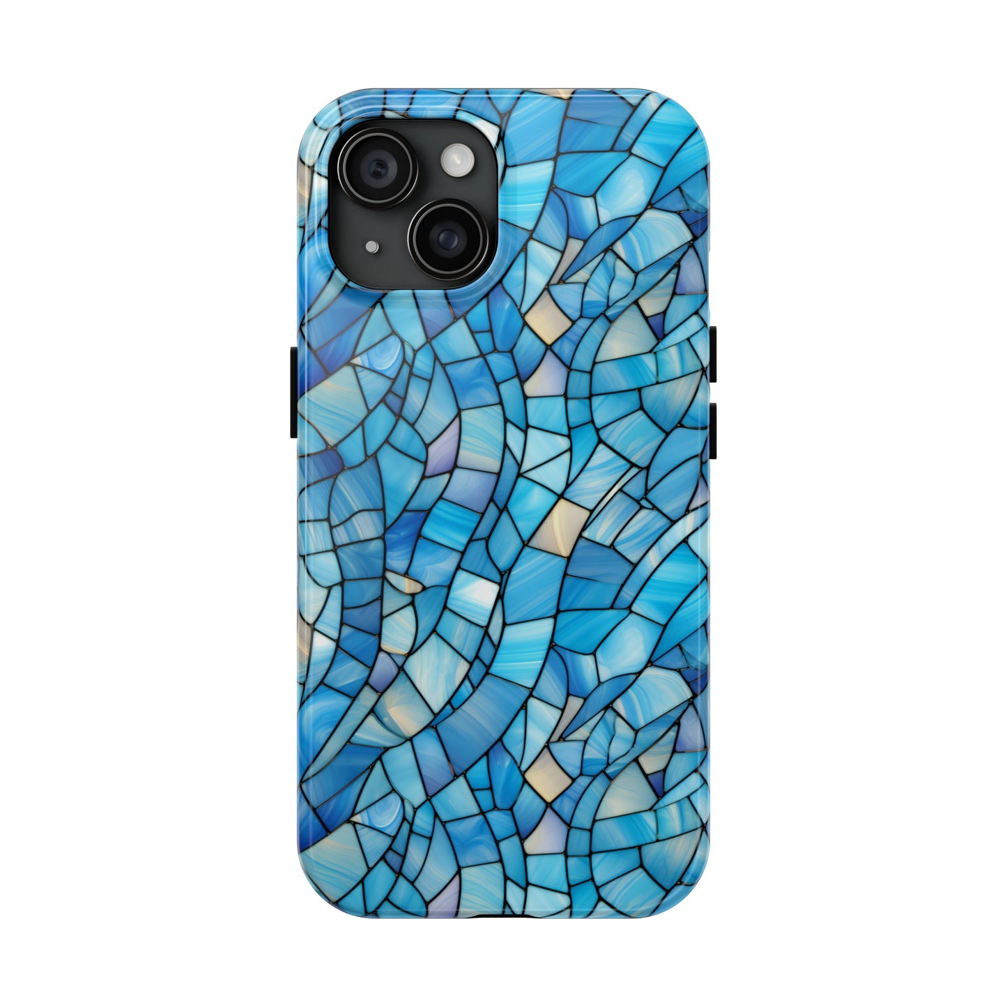 Blue Stained Glass Phone Case