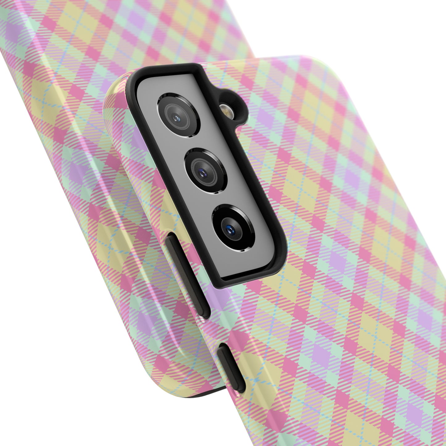 Pastel Yellow Plaid Phone Case