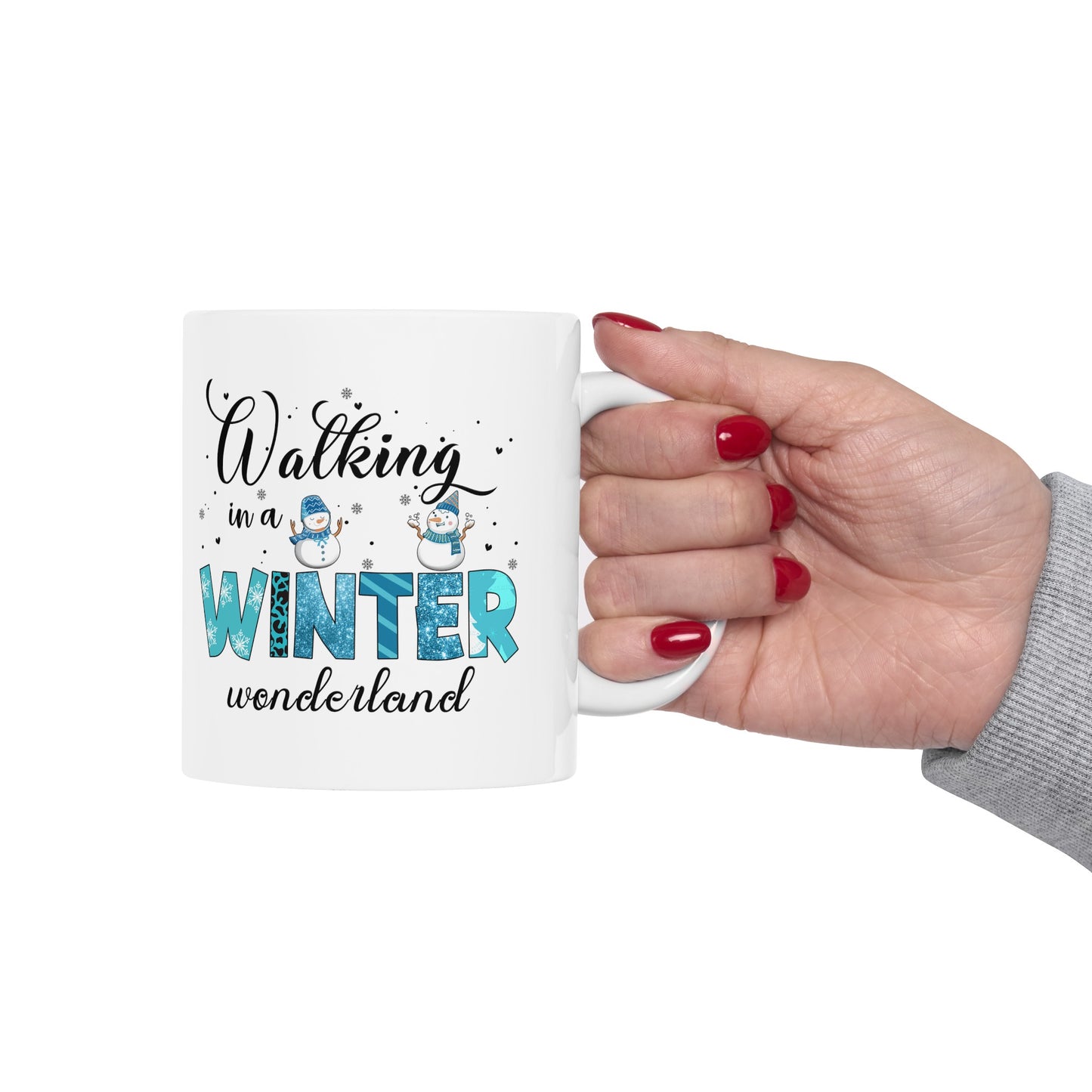 Walking in a Winter Wonderland Ceramic Mug