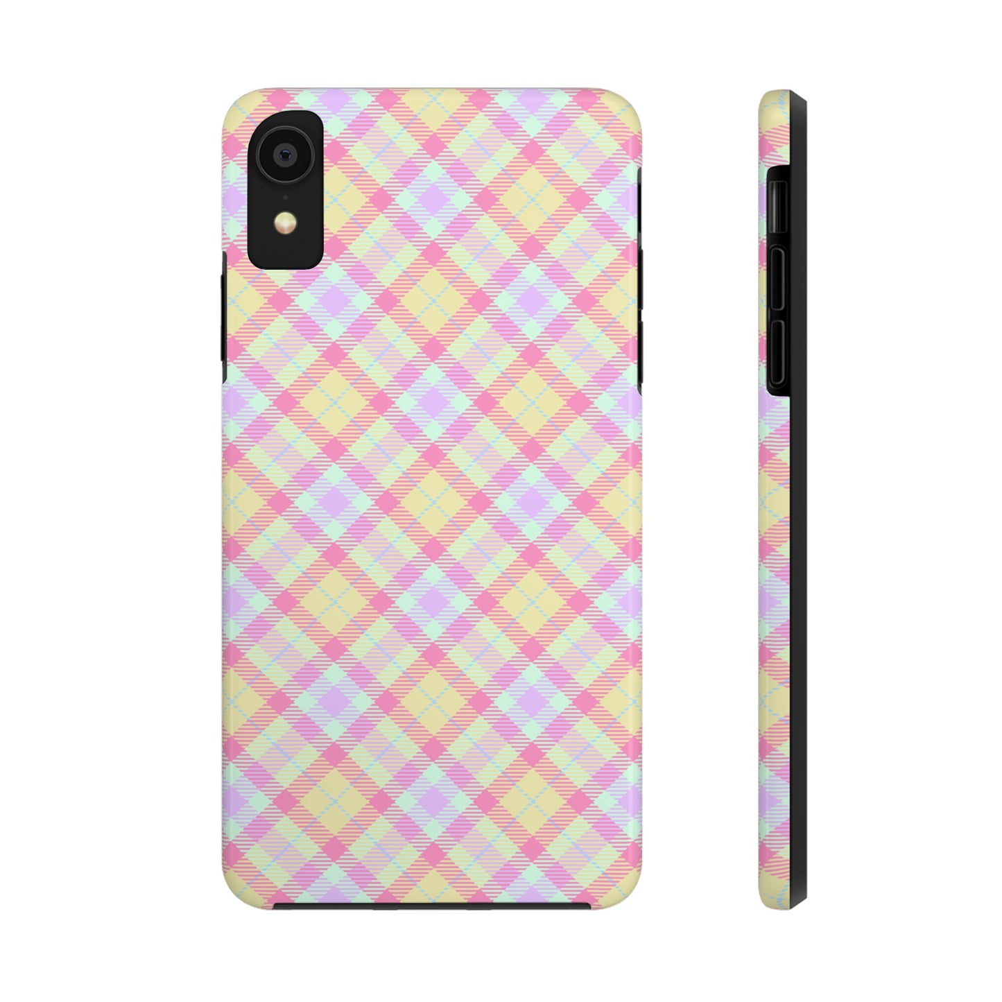 Pastel Yellow Plaid Phone Case