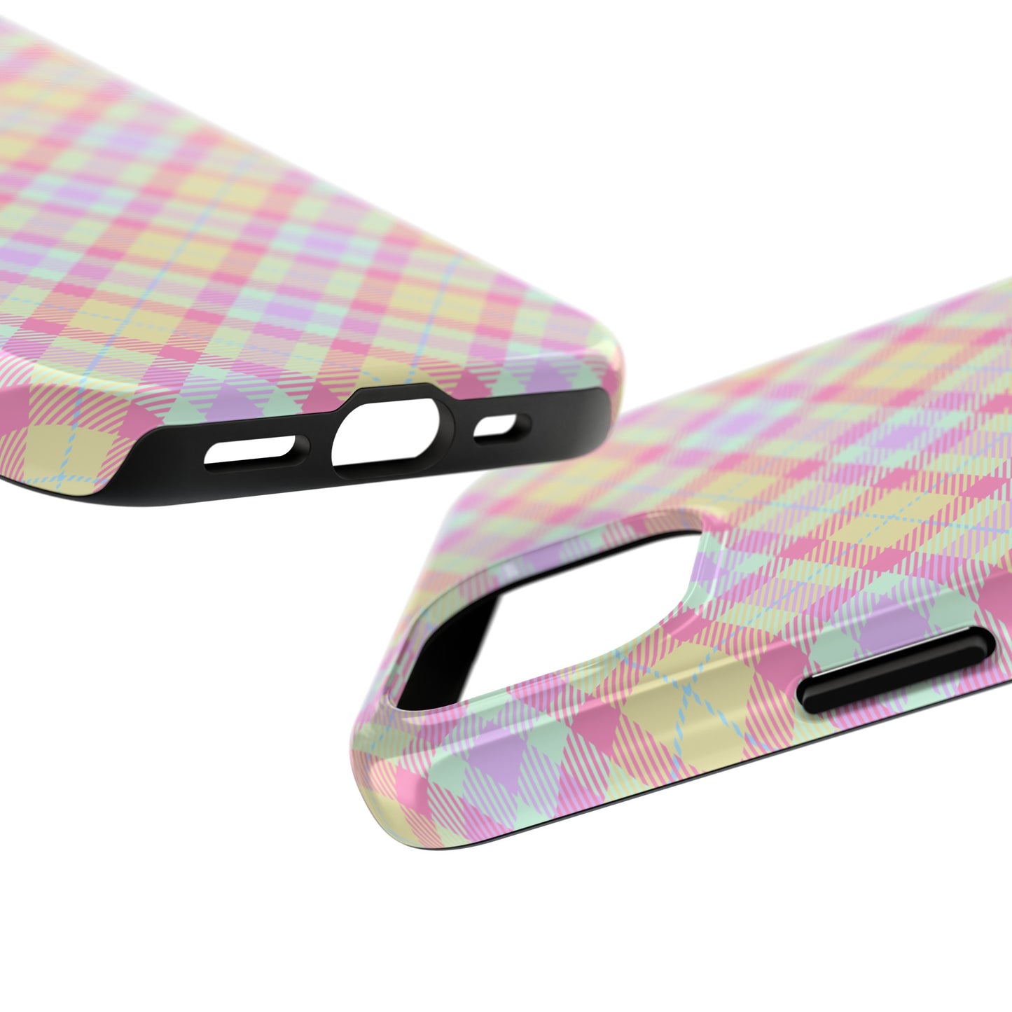 Pastel Yellow Plaid Phone Case