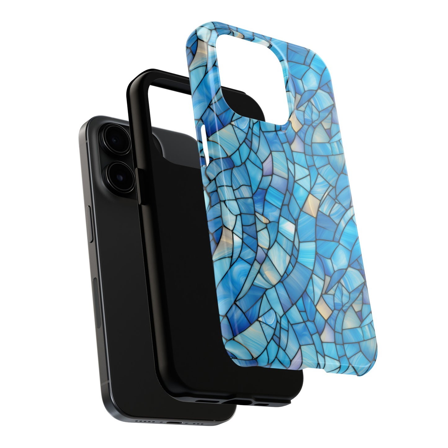 Blue Stained Glass Phone Case