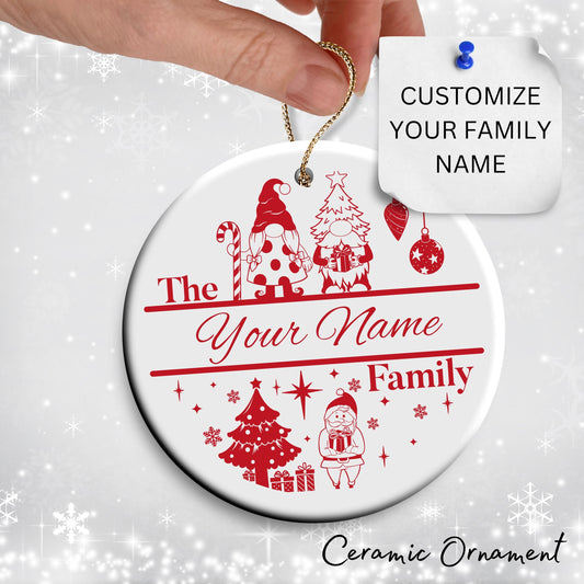 Christmas FAMILY Ceramic Ornaments 37-17