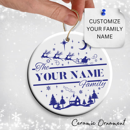 Christmas FAMILY Ceramic Ornaments 37-09