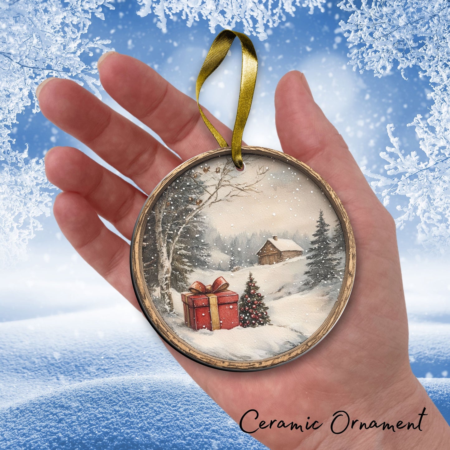 Farmhouse Ceramic Ornament 39-07