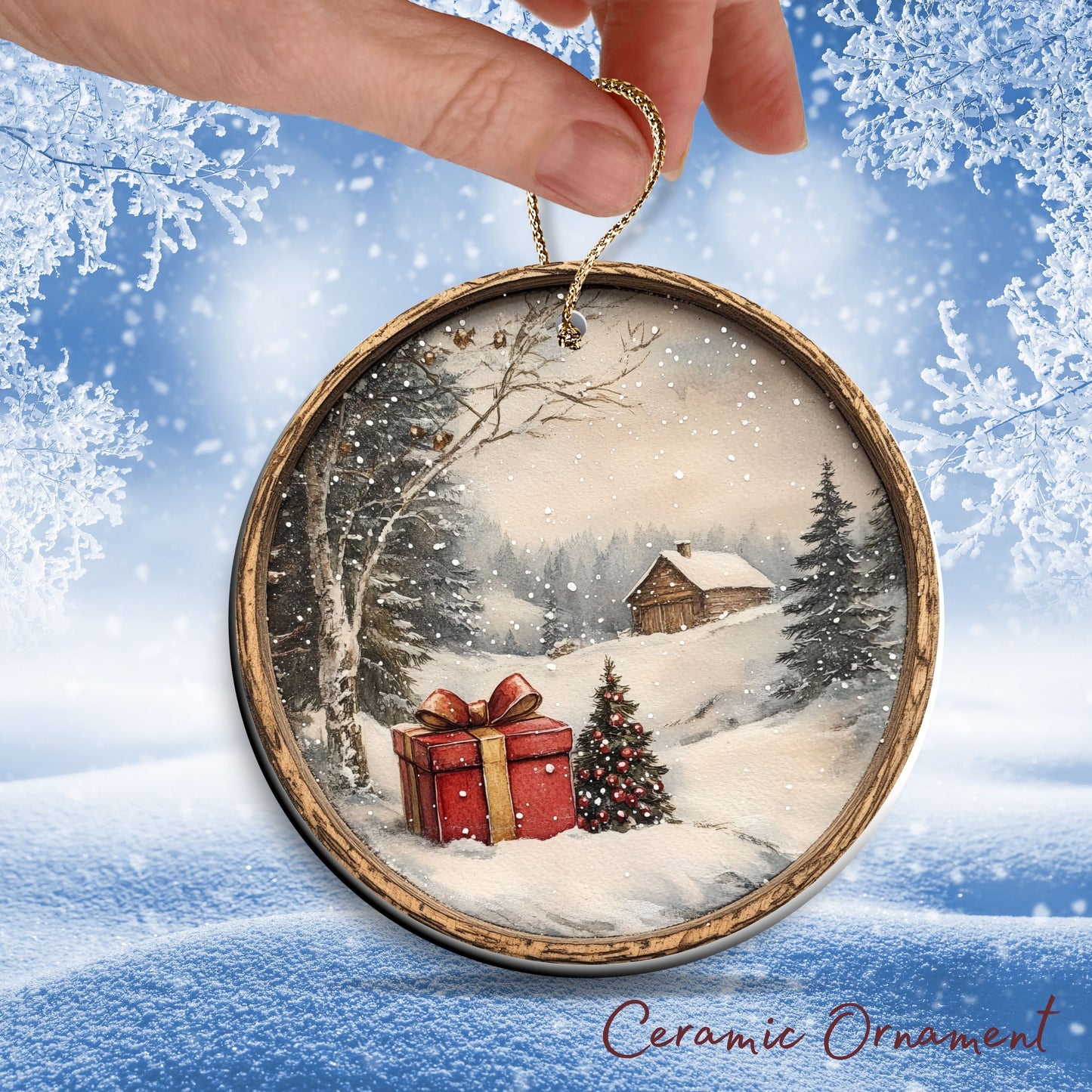 Farmhouse Ceramic Ornament 39-07