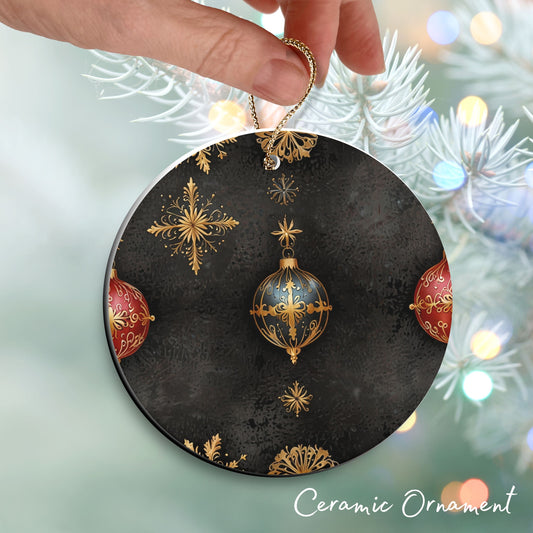 Gothic Christmas Decor Ceramic Ornament 64-11