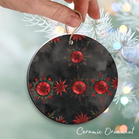 Gothic Christmas Decor Ceramic Ornament 64-17