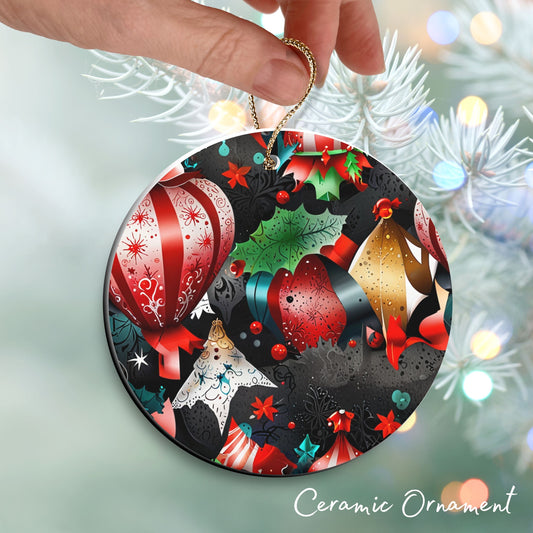 Gothic Christmas Decor Ceramic Ornament 64-03