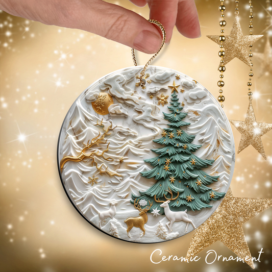 Christmas Tree Ceramic Ornament 34-20