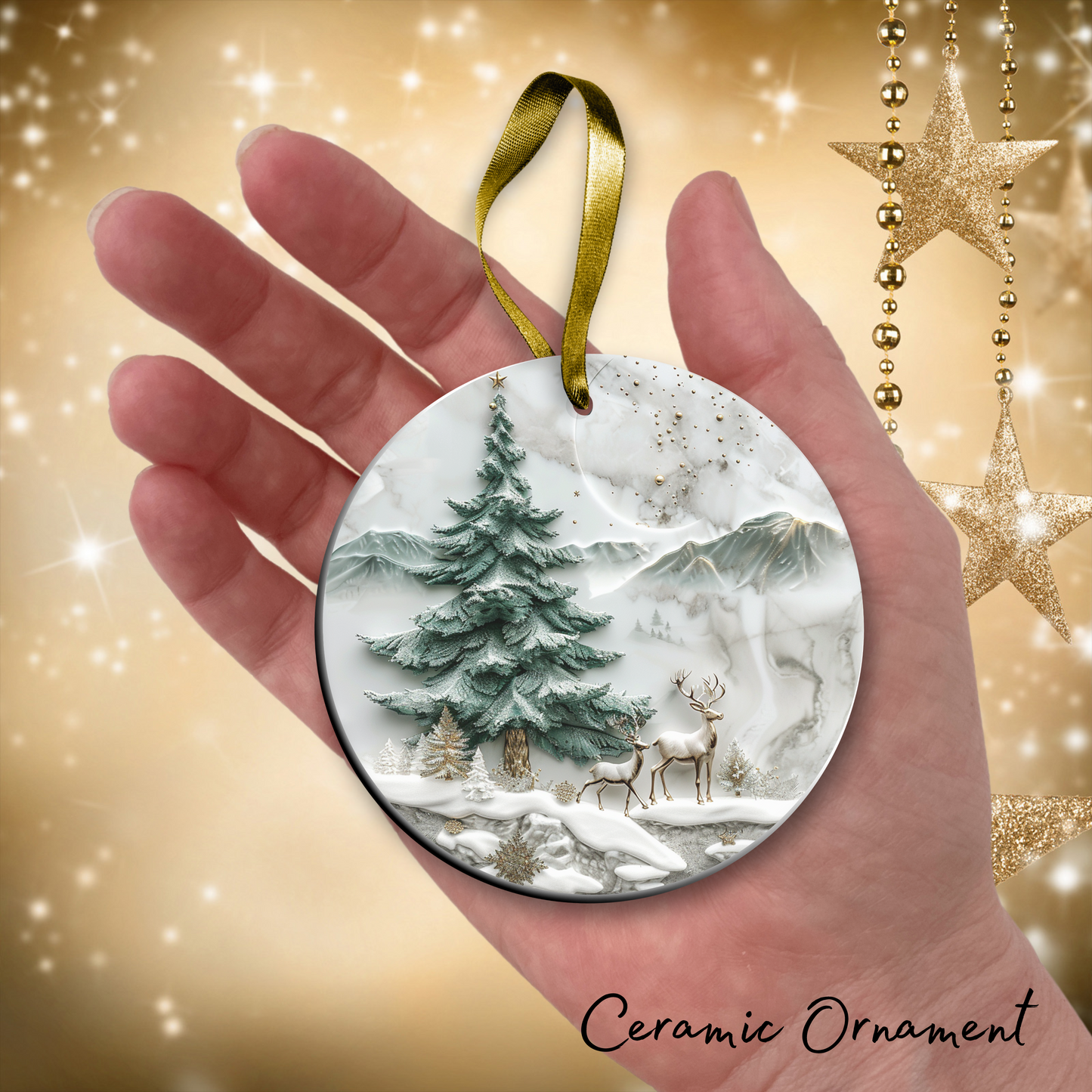 Christmas Tree Ceramic Ornament 34-21