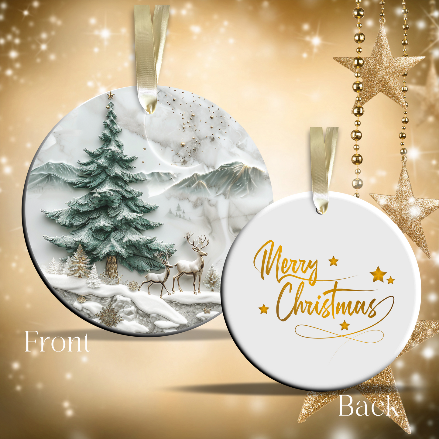 Christmas Tree Ceramic Ornament 34-21