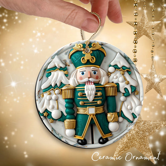 Christmas Nutcraker Ceramic Ornament 34-39