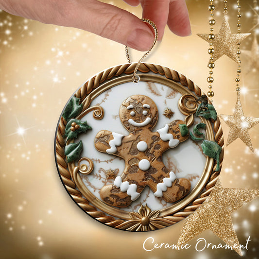 Christmas Gingerbread Ceramic Ornament 34-43