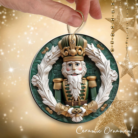 Christmas Nutcraker Ceramic Ornament 34-53