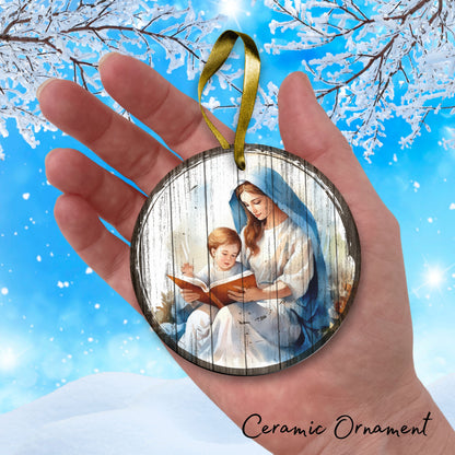 Christmas Nativity Ceramic Ornament 11-18