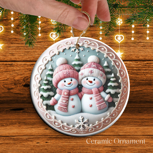 Pastel Nursery Babys First Christmas Ceramic Ornament Bauble 56-16