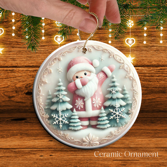 Pastel Nursery Babys First Christmas Ceramic Ornament Bauble 56-19