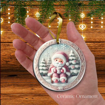 Pastel Nursery Babys First Christmas Ceramic Ornament Bauble 56-01