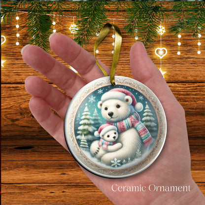 Pastel Nursery Babys First Christmas Ceramic Ornament Bauble 56-07