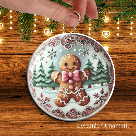 Pastel Nursery Babys First Christmas Ceramic Ornament Bauble 56-11