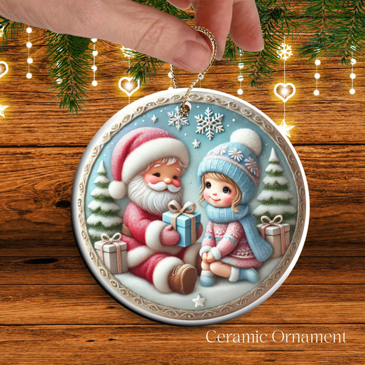 Pastel Nursery Babys First Christmas Ceramic Ornament Bauble 56-12