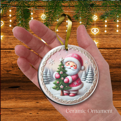 Pastel Nursery Babys First Christmas Ceramic Ornament Bauble 56-15