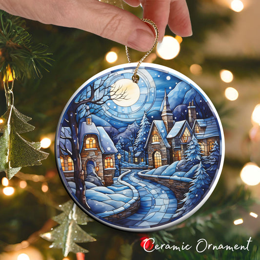 Stained Glass Ceramic Ornament Bundle A