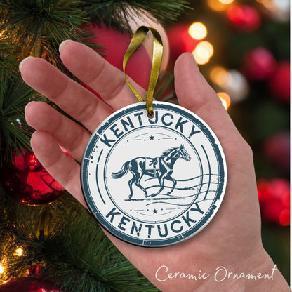 Kentucky State Christmas Ornament - Personalized Ceramic 66-KY