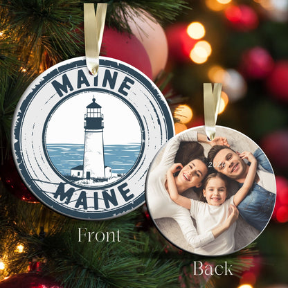 Maine State Christmas Ornament - Personalized Ceramic 66-ME