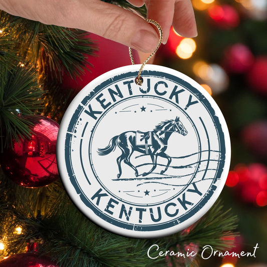 Kentucky State Christmas Ornament - Personalized Ceramic 66-KY