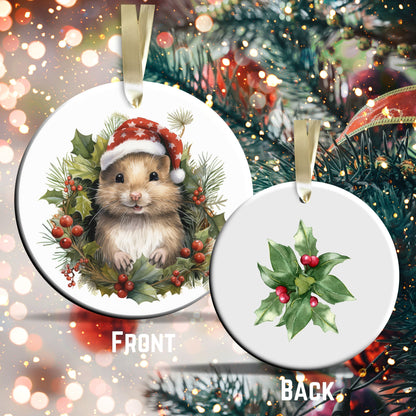 Watercolor Mouse Ceramic Ornament Set 29-20