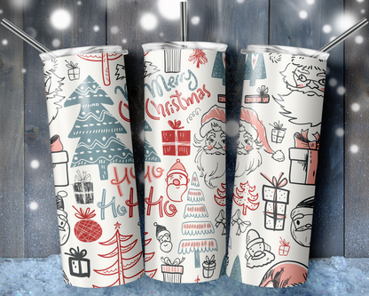 Retro Vintage Christmas Tumbler